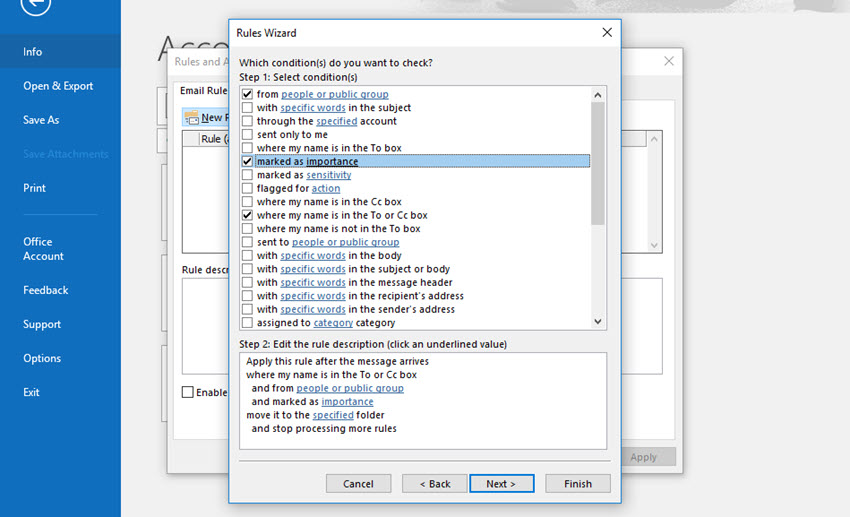 How to Create Rules in MS Outlook to Auto Sort Emails Envato Tuts+